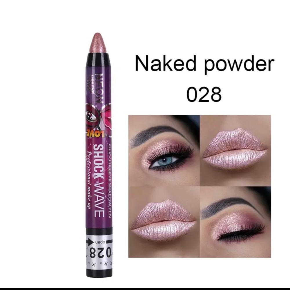NWT Kiss Suzy Gorgeous Glide On Eyeshadow/Lip Stick Nude Champagne Glow
